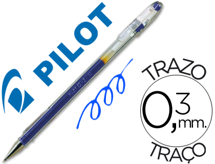 Caja 12 Bolígrafos Pilot G1 azul tinta gel (Ref. 96537)