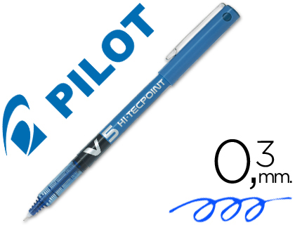 Caja 12 Rotuladores pilot punta aguja V5 azul 0,5 (Ref. 15447)