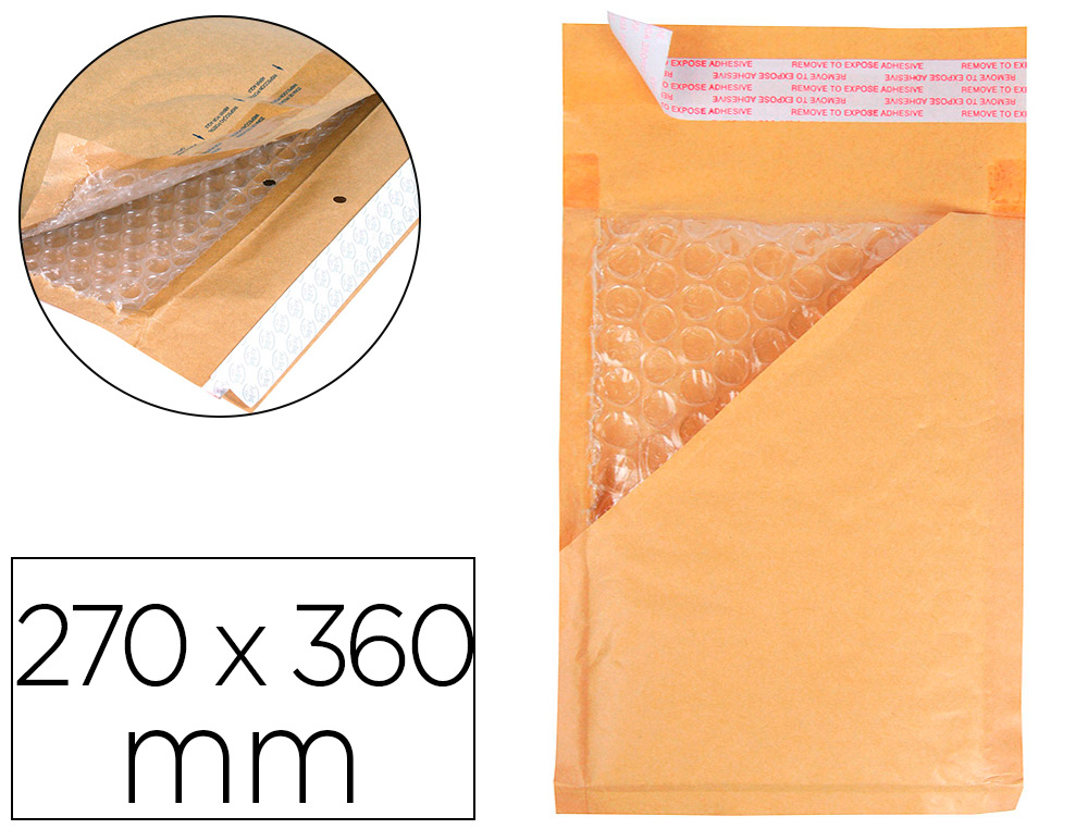 Pack 10 sobres acolchados 270x360mm (Ref. 26017)