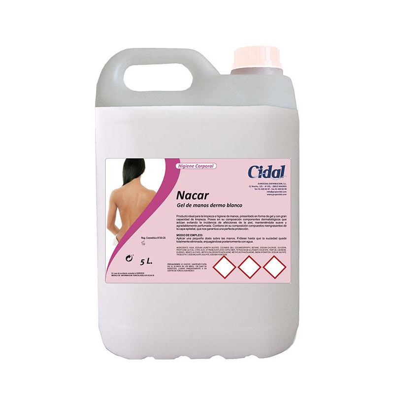 Jabón manos cidal nacar 5L. (Ref. 343107428)