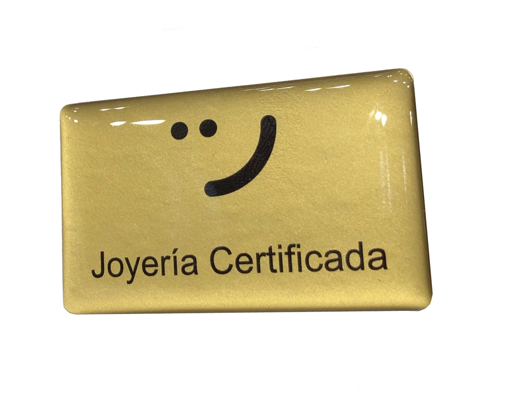 Chapa "Joyería certificada"