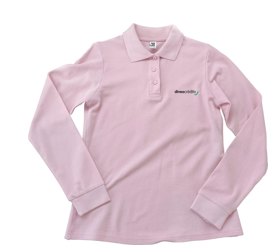 Polo rosa claro hombre ML T.M (Bordado Cash Converters)