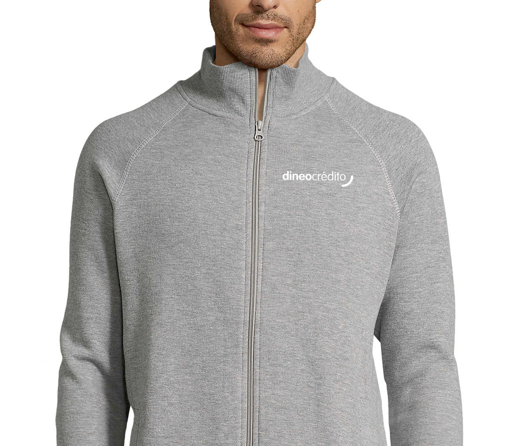 Sudadera gris hombre T.L (Bordado Dineo)