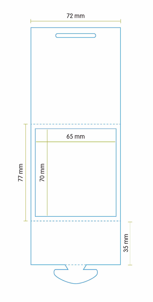 Pack 200 soportes triangular para precio (72 x 77 mm.)