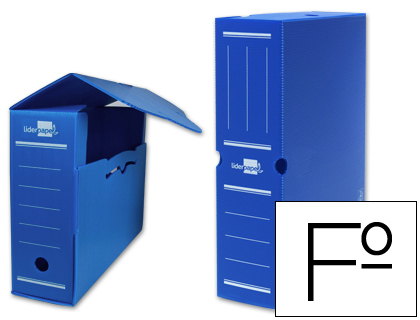 [PP004] Pack 5 Archivos definitivo plástico azul Liderpapel (Ref. 17303)