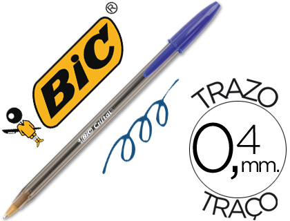 [PP015] Caja 50 Bolígrafos Bic cristal azul (Ref. 92385)