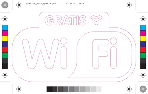 [MKS03a] Pack 2 Vinilos pegatina "Wifi" Español