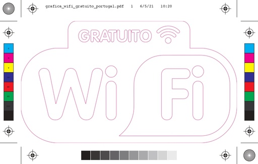 [MKS03b] Pack 2 Vinilos pegatina "Wifi" Portugués